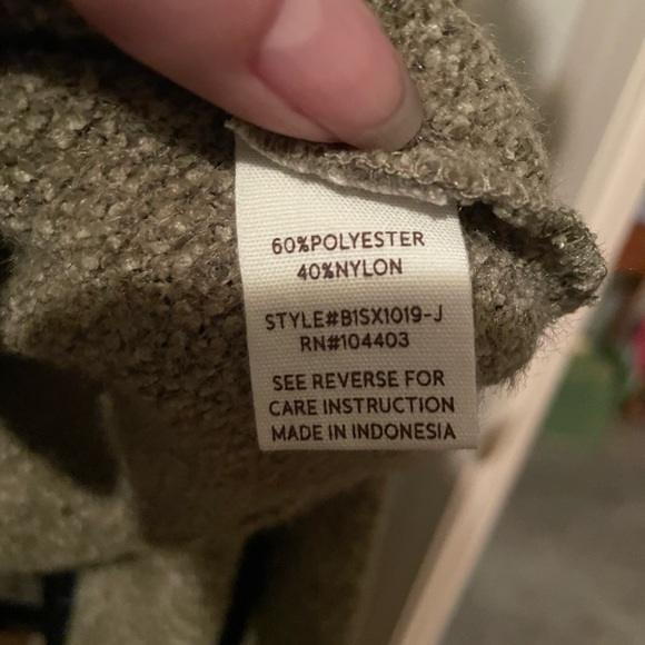 Sage, button-down, soft cardigan sweater - Picture 2 of 2